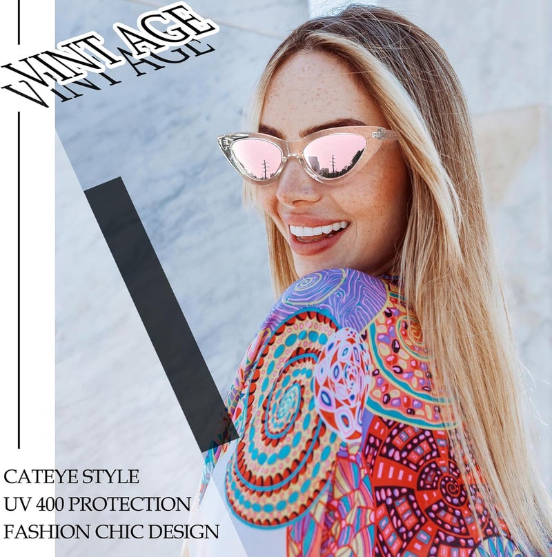 Joopin Polarized Cat Eye Sunglasses for Women Vintage Cateye Sun Glasses UV400 Protection - Image 2