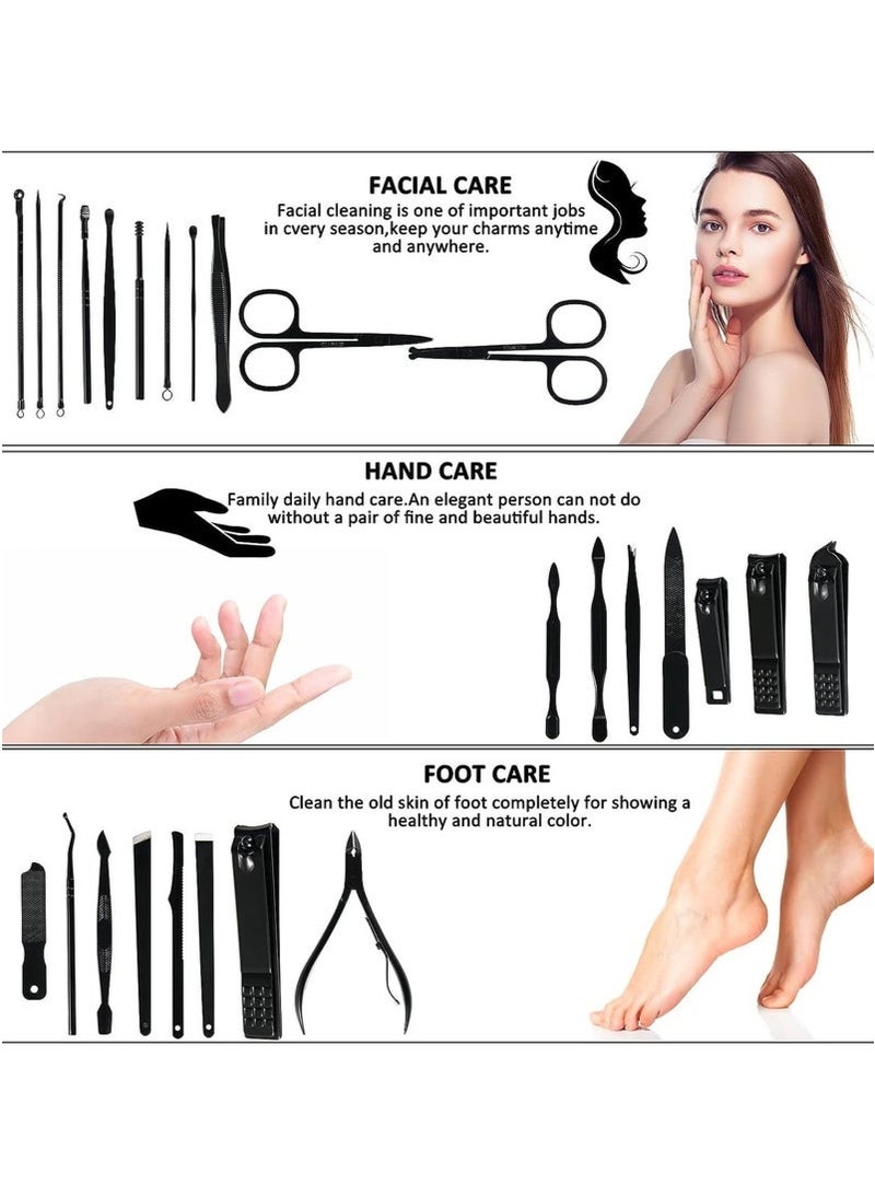Generic 26 PCS Nail Care Kit Professional Manicure & Pedicure Tools Set, Stainless Steel Nonsharp Trimmer Safety Rounded Edges Design, Cuticle & Nail Maintenance Tools  - Image 5