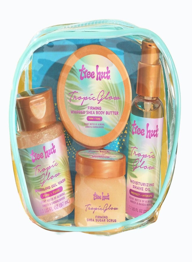 Tree Hut Mini Tropic Glow Everything Shower Gift Set, Mothers Day Gifts, Exfoliating Sugar Scrub, Foaming Gel Wash & Whipped Body Butter, Hydrating Self-Care Kit for Soft, Glowing Skin - Image 1
