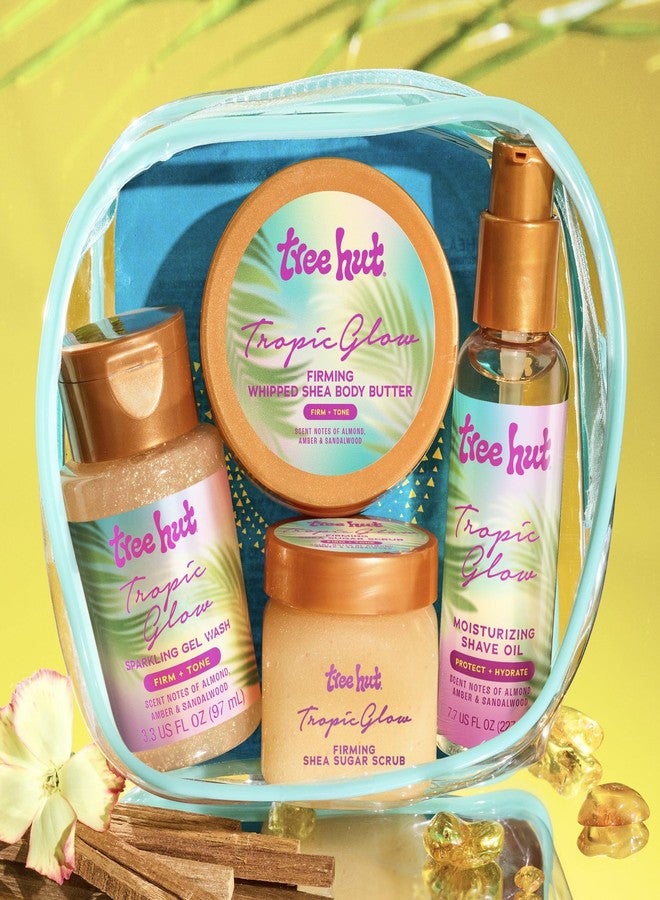 Tree Hut Mini Tropic Glow Everything Shower Gift Set, Mothers Day Gifts, Exfoliating Sugar Scrub, Foaming Gel Wash & Whipped Body Butter, Hydrating Self-Care Kit for Soft, Glowing Skin - Image 2