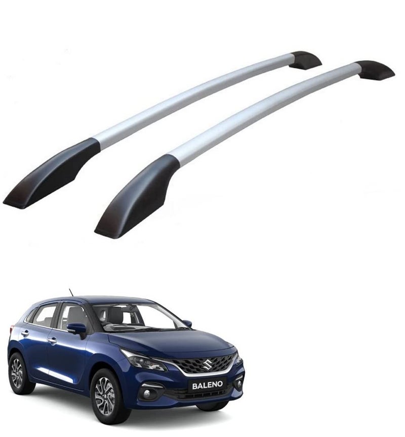 SPREADX Car Non-Drilling Metal Roof Rail Set Suitable for Maruti Suzuki Nexa Baleno 2022 - Image 1