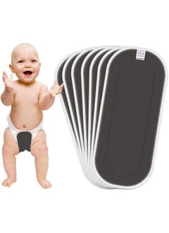 BEMBIKA Cloth Diaper For Inserts Natures Cloth Diaper Liner Wetfree Reusable Washable Cotton Diaper Nappy Inserts For Baby Cloth Diapers(Set Of 7)(Bemboo Charcoal 5 Layer)  - Image 2