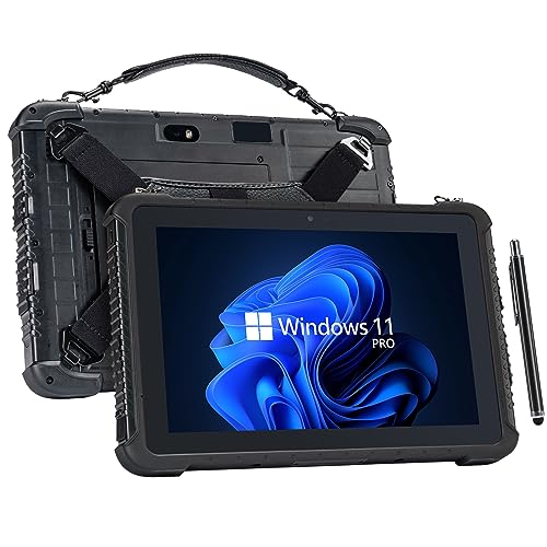 MUNBYN Rugged Tablet IRT08, 10.1 inch Windows Tablet, Windows 11 Pro, 8GB+128GB, Intel N5100,Sunlight Readable, 4G LTE GPS Heavy Duty Industrial Outdoor Work PC, BT5.1 Wi-Fi, 2Y Protection - Image 1