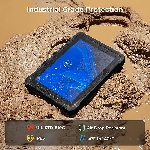 MUNBYN Rugged Tablet IRT08, 10.1 inch Windows Tablet, Windows 11 Pro, 8GB+128GB, Intel N5100,Sunlight Readable, 4G LTE GPS Heavy Duty Industrial Outdoor Work PC, BT5.1 Wi-Fi, 2Y Protection - Image 4