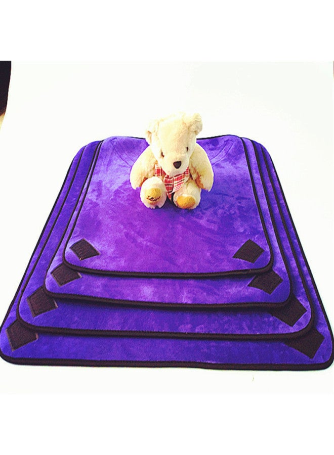 Supply Upgrade Fleece-lined Thickened SLR Camera Folding Cloth Photography Lens Liner Bag Wrapped Protective Cloth-Color:Black + Purple Velvet-Size:Small: 40 * 40CM  - Image 3