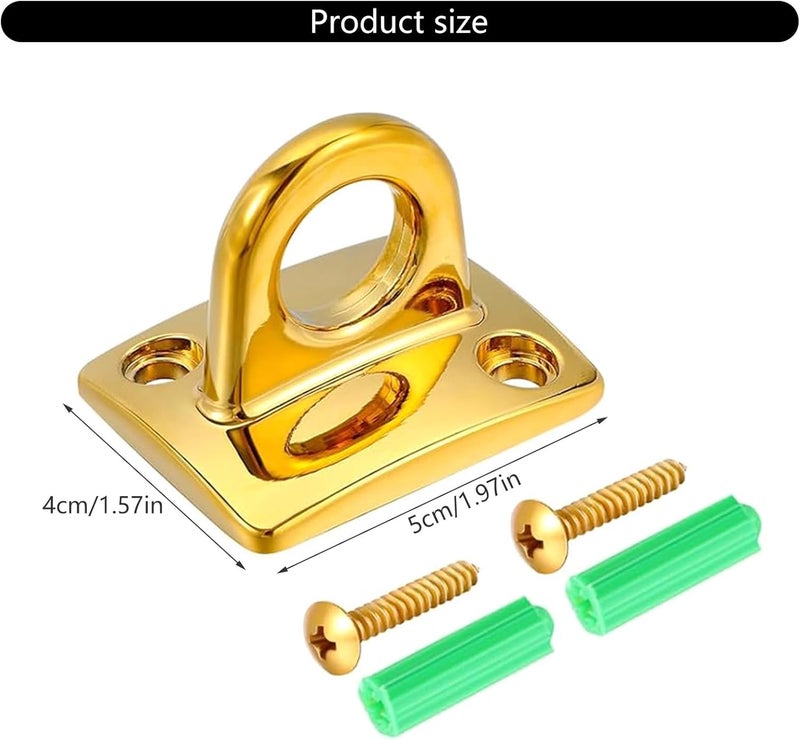 Guojiang Pack of 2 Wall Plate Hanging Circles Hooks for VIP Rope Barriers Decorative Wall Hook Zincs Alloy Hangers - Image 4