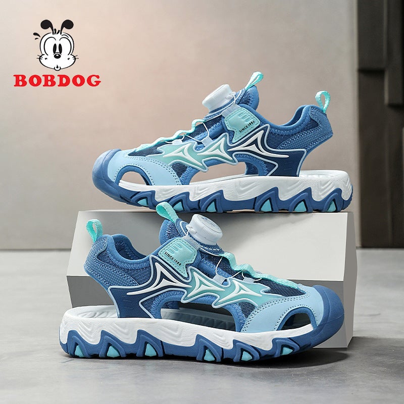 Babudou Boys' Baotou Sandals Summer Style Medium And Large Children'S Girls' Children'S Shoes Sports Beach Shoes - Image 4