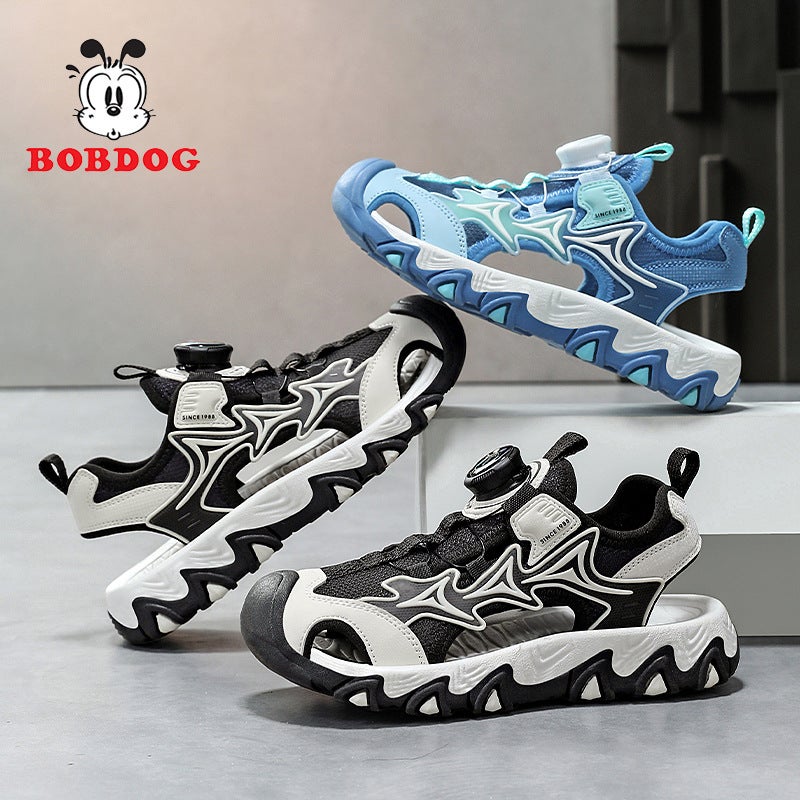 Babudou Boys' Baotou Sandals Summer Style Medium And Large Children'S Girls' Children'S Shoes Sports Beach Shoes - Image 2