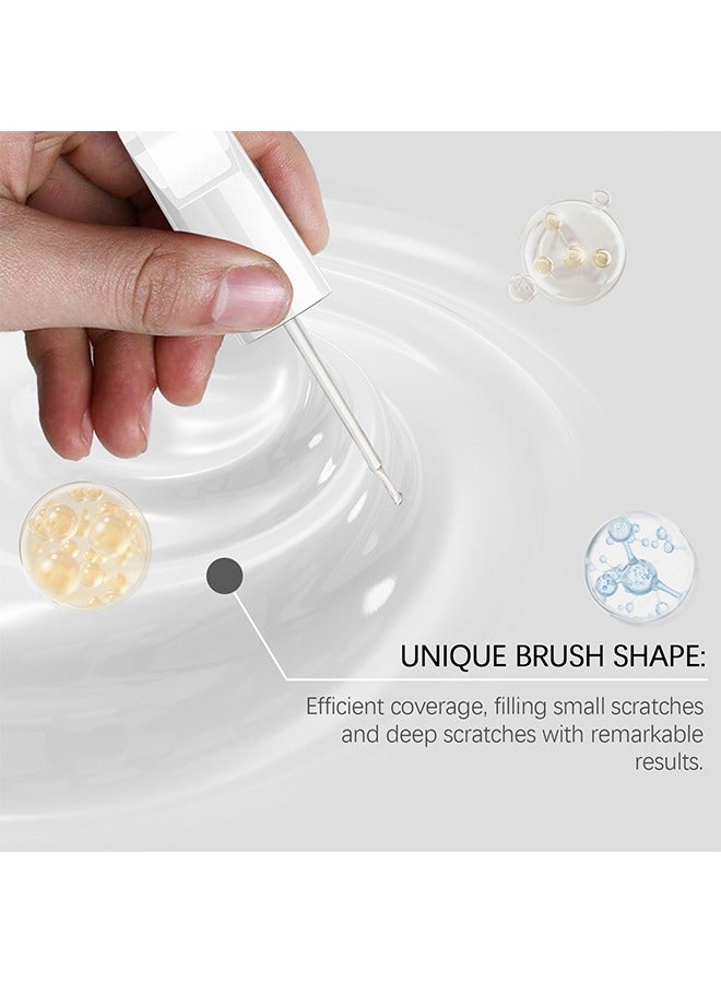 Homonth Touch Up Paint For Cars, Automotive Paint, 2 in 1 Car Touch Up Paint Erase Car Scratches Pen For Vehicles, Quick And Easy To Repair Universal Car Paint (White) - Image 5