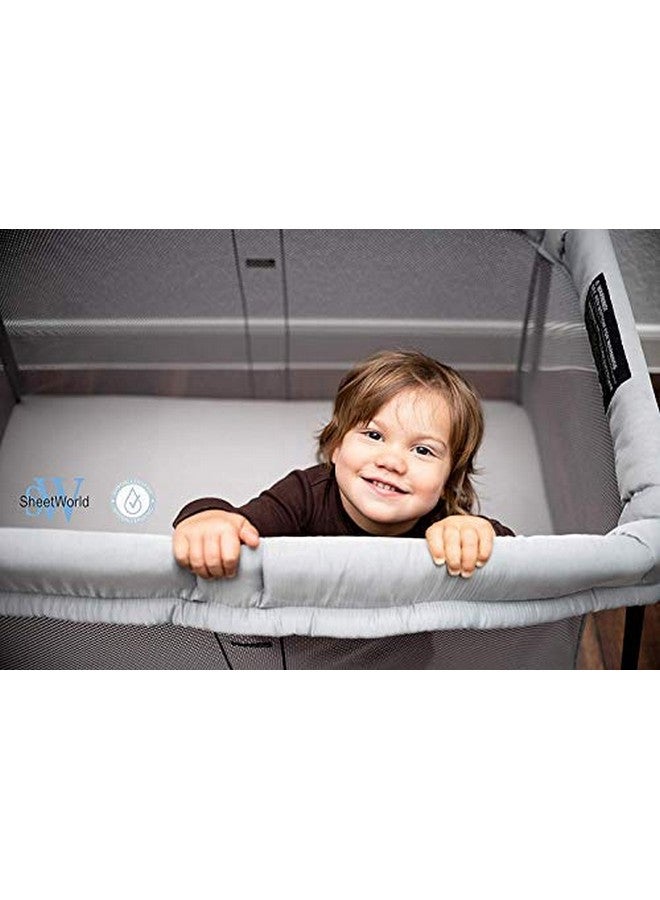 SHEETWORLD.COM SheetWorld Fitted 100% Cotton Percale Play Yard Sheet Fits BabyBjorn Travel Crib Light 24 x 42, Citrus Links, Made in USA - Image 5