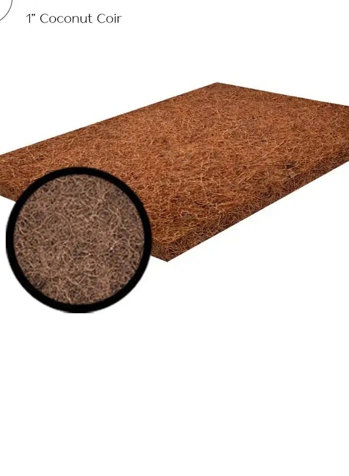 COMFY COCONUT COIR 100% NATURAL & VEGAN ROLL UP FOLDING TRAVEL MATTRESS 180 X 90 X 3CM - Image 4