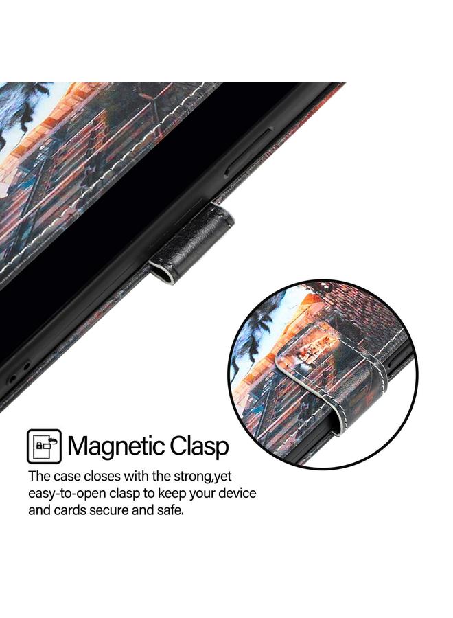 S-TOP Case For OnePlus 13R / Ace 5 / 5 Pro Colored Drawing Pattern Plain Weave Leather Phone Case - Image 5