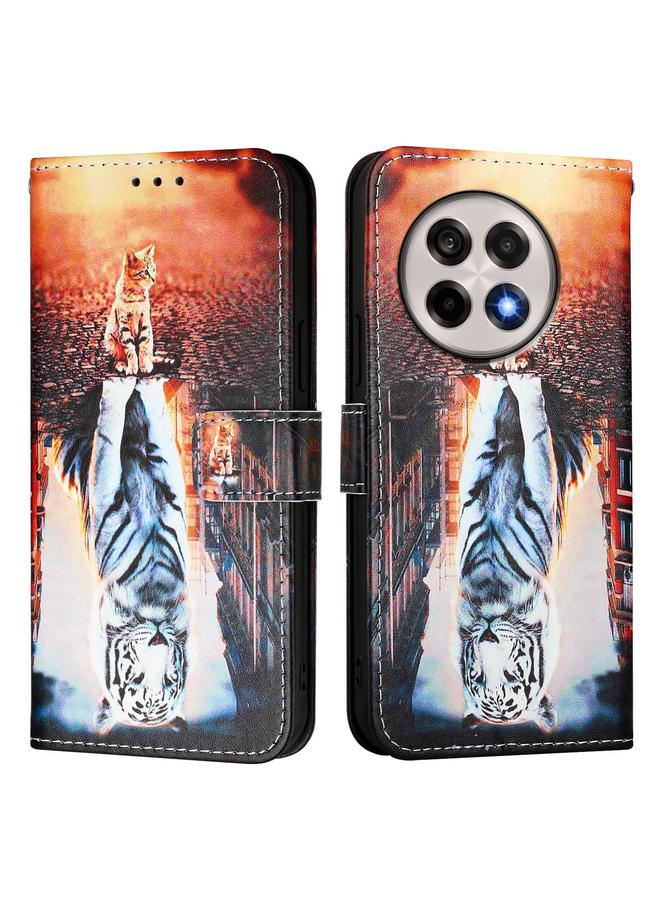 S-TOP Case For OnePlus 13R / Ace 5 / 5 Pro Colored Drawing Pattern Plain Weave Leather Phone Case - Image 2