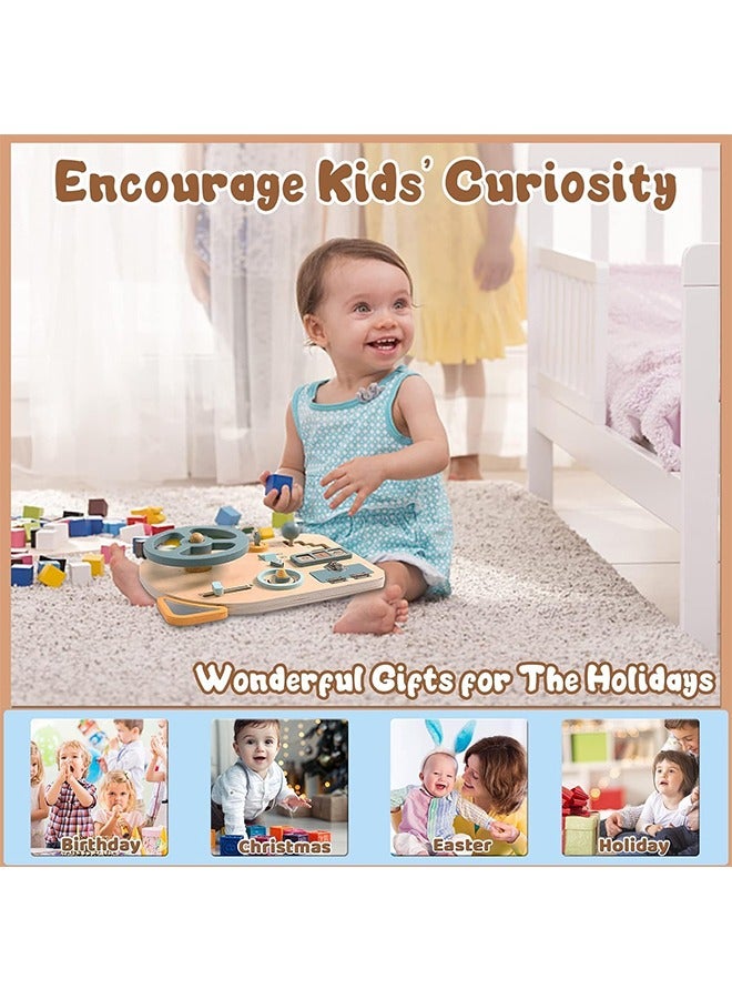 Educational Toys Early Education Steering Wheel Simulation Driving Board Children Play House Learning To Drive Educational Toys Baby Thinking Training Enlightenment Toys - Image 3