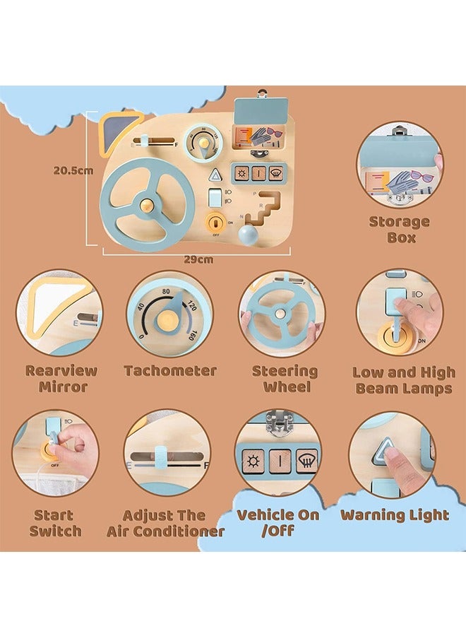 Educational Toys Early Education Steering Wheel Simulation Driving Board Children Play House Learning To Drive Educational Toys Baby Thinking Training Enlightenment Toys - Image 5