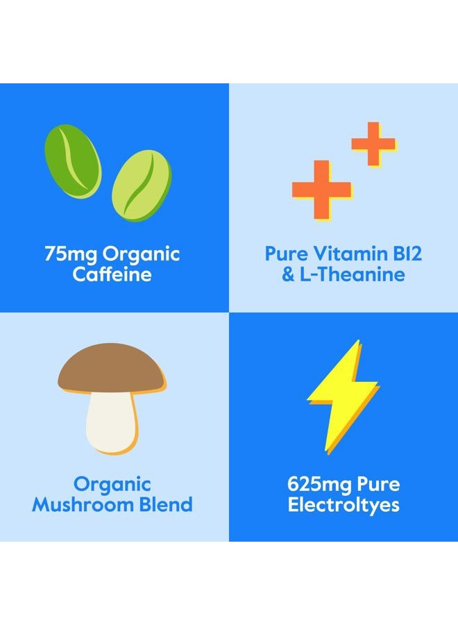 Nectar معزز الطاقة - كافيين عضوي، ب12 وإلكتروليتات - خالي من السكر والسعرات الحرارية - قهوة صحية، مشروب طاقة وبديل للصودا - مكمل ترطيب وطاقة (مجموعة متنوعة من 30 عبوة مسحوق) - Image 3