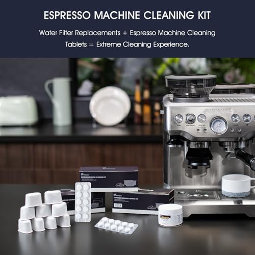 possiave Espresso Machine Cleaning Tablets and Filters for Breville Espresso Machines (10 Tablets + 12 Filters) - 2 Gram Cleaning Tablets & Replacement Water Filter - Espresso Cleaner Accessories - Image 2