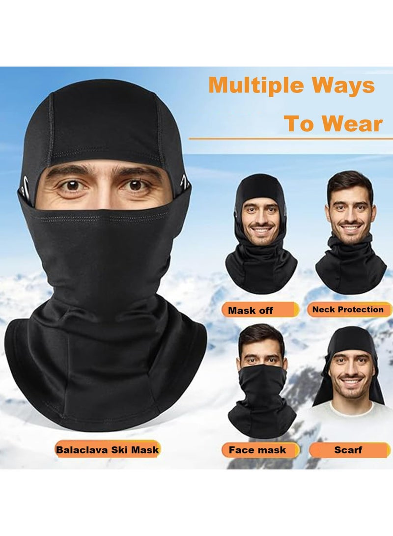 CMGTYYD 2 PCS Winter Balaclava Ski Mask for Men & Women, Windproof Face Mask Warm Hood for Cold Weather Sking Snowboarding Bicycle Outdoor Sports - Image 5