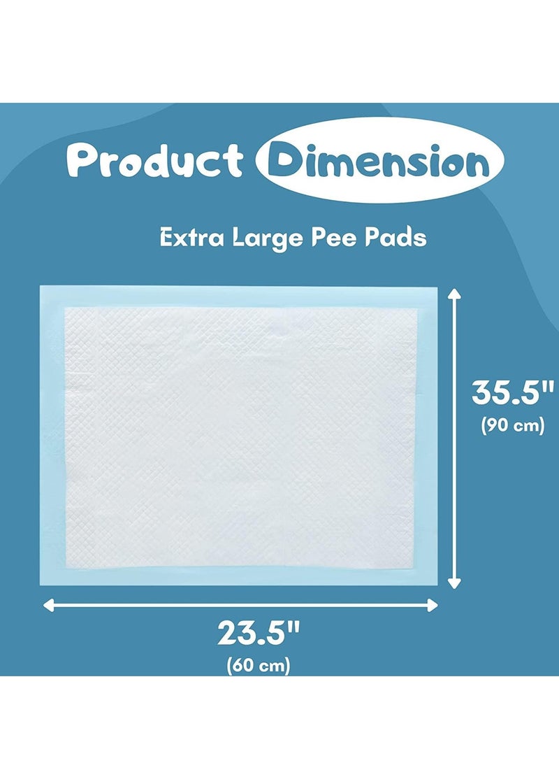 TYCOM Dog and Puppy Training Pads 20 Pack Disposable Dog Pee Pads Ultra Absorbent and Leak Proof Pet Underpads Dry Quickly Pee Pad for Dog Cats Rabbits or Other House Training Pets 60 By 90 CM. - Image 2