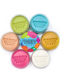 Mammacomica Dough 6 Pack Powder Colors Play Dough 