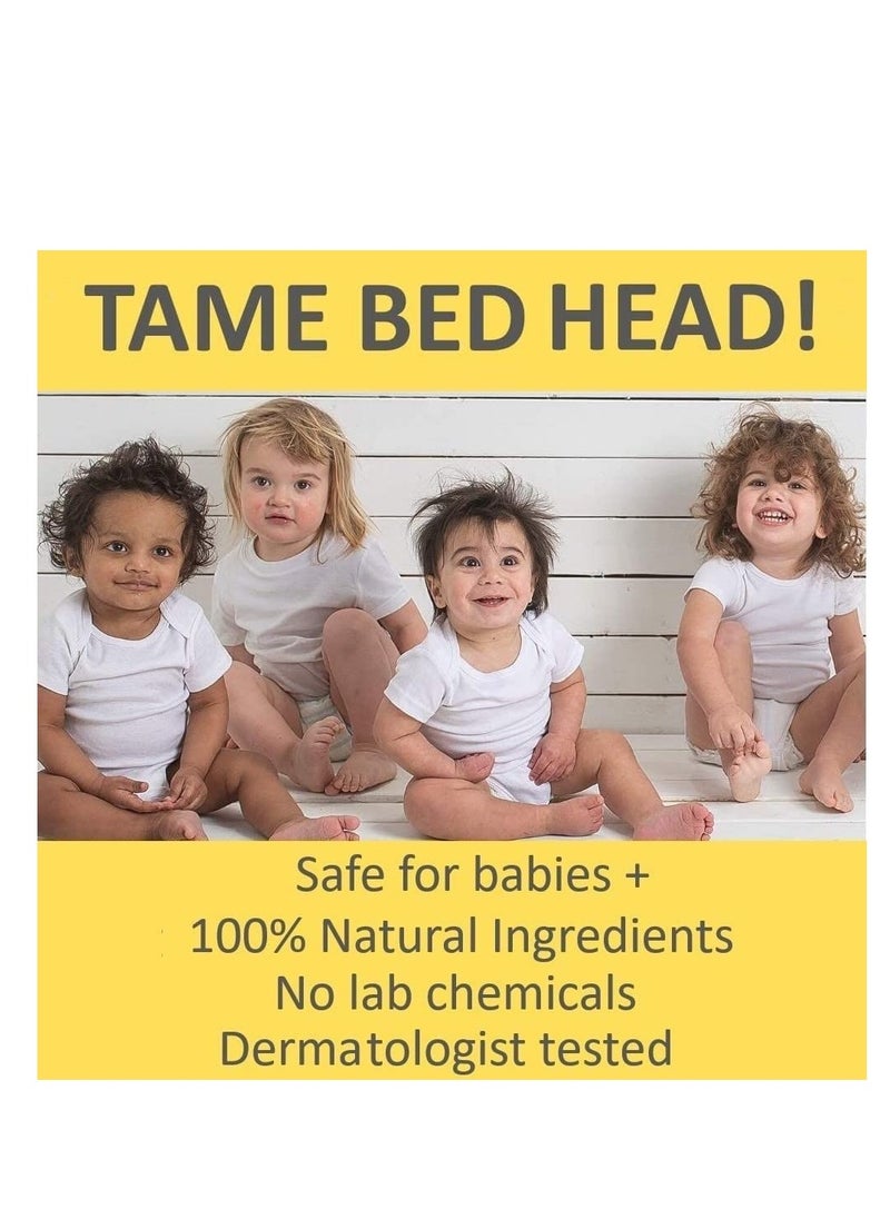 T is for Tame T is for Tame - Hair Taming Cream for Kids, Natural Anti-Frizz & Flyaway Control, Smooths Bed Head and Curls, Safe for Babies & Toddlers, Made in the USA, 4 oz  - Image 2
