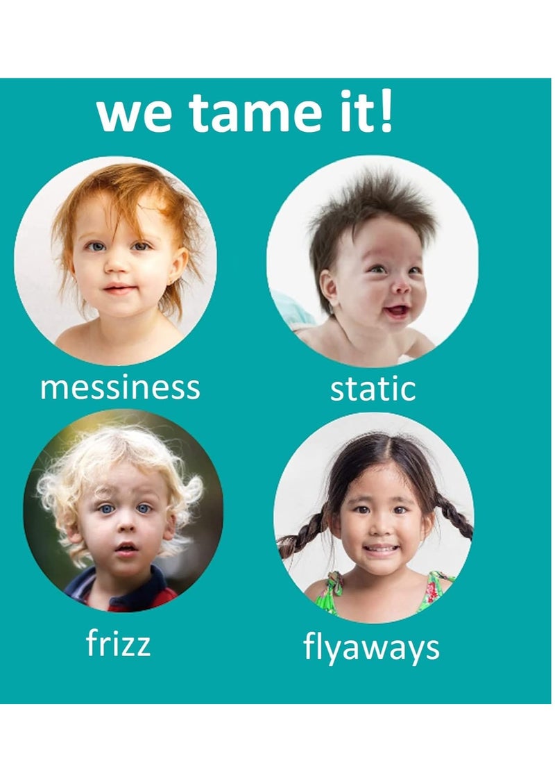T is for Tame T is for Tame - Hair Taming Cream for Kids, Natural Anti-Frizz & Flyaway Control, Smooths Bed Head and Curls, Safe for Babies & Toddlers, Made in the USA, 4 oz  - Image 3