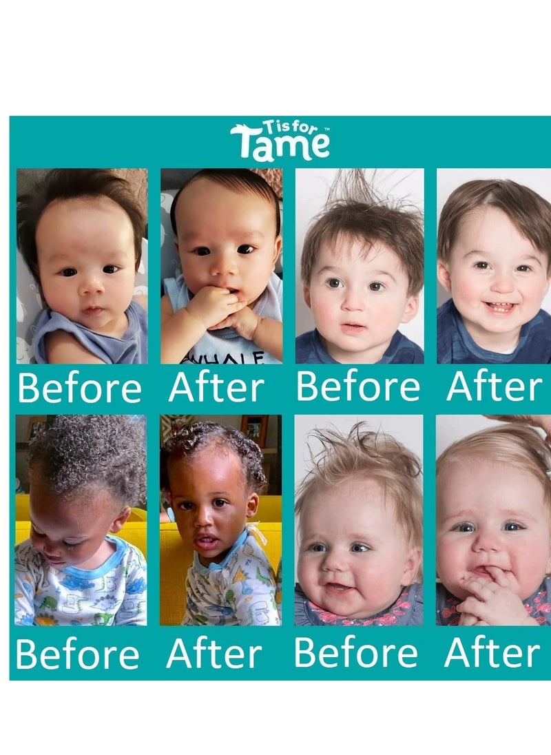 T is for Tame T is for Tame - Hair Taming Cream for Kids, Natural Anti-Frizz & Flyaway Control, Smooths Bed Head and Curls, Safe for Babies & Toddlers, Made in the USA, 4 oz  - Image 5