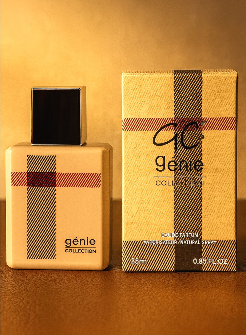 جيني كوليكشن عطر جيني الفاخر للنساء، رقم 1013، 25 مل | عطر يدوم طويلاً برائحة زهرية حلوة وحمضية مع لمسة من الورد | أفضل ماء عطر للنساء - Image 3