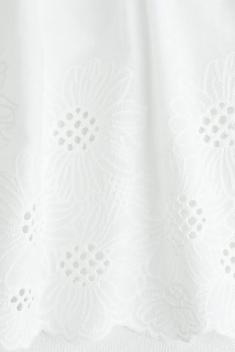 H&M Broderie anglaise cotton top