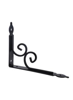 LAWAZIM Shelf Bracket Black |Shelf Brackets & Suppot|L Shelf Brackets|Shelf Support Angle Brackets|Floating Shelf Brackets |Corner Brace Joint  - Image 1