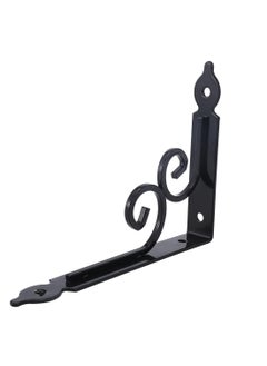 LAWAZIM Shelf Bracket Black |Shelf Brackets & Suppot|L Shelf Brackets|Shelf Support Angle Brackets|Floating Shelf Brackets |Corner Brace Joint  - Image 2