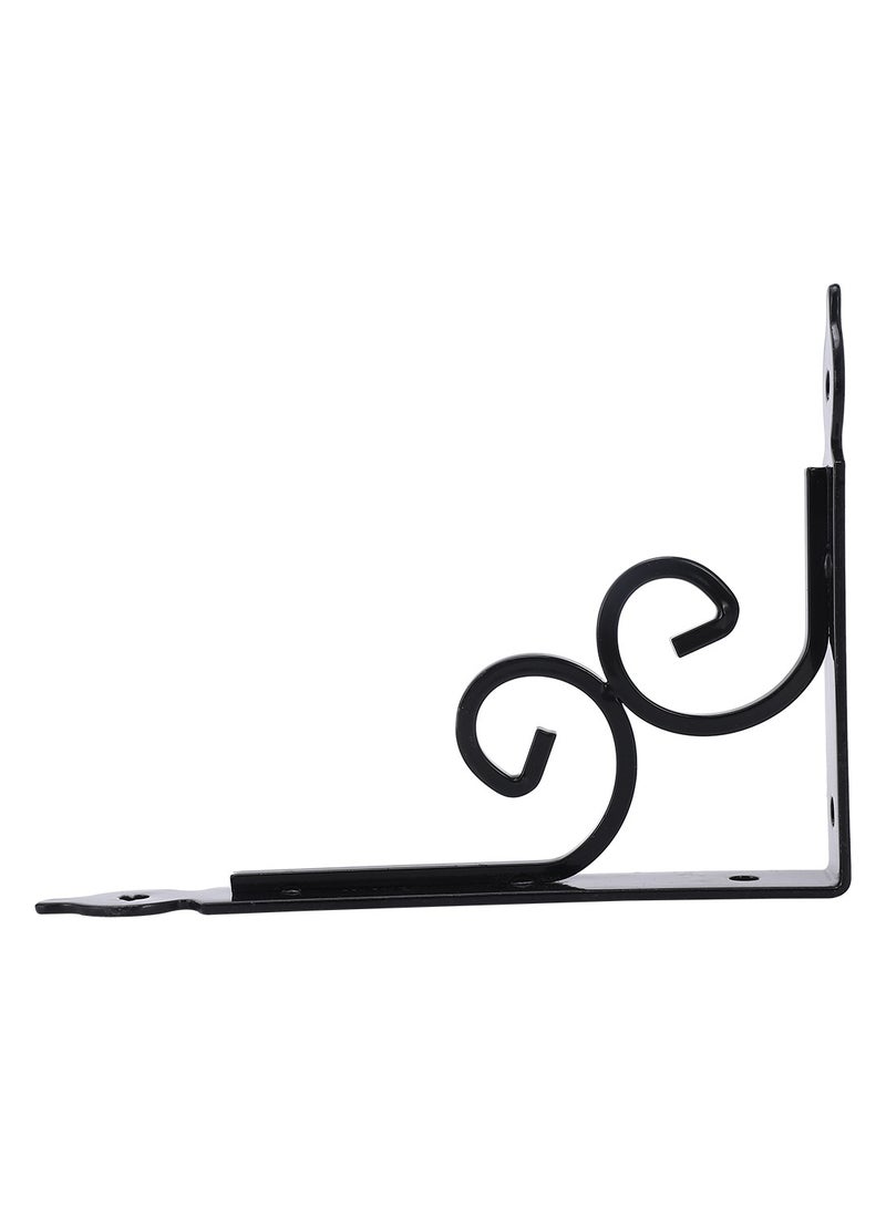 LAWAZIM Shelf Bracket Black |Shelf Brackets & Suppot|L Shelf Brackets|Shelf Support Angle Brackets|Floating Shelf Brackets |Corner Brace Joint  - Image 3