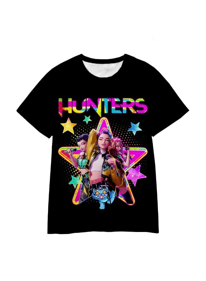 general تي شيرت كيبوب صيادي الشياطين الكاجوال الفضفاض هدية للعائلة والأصدقاء - Image 1