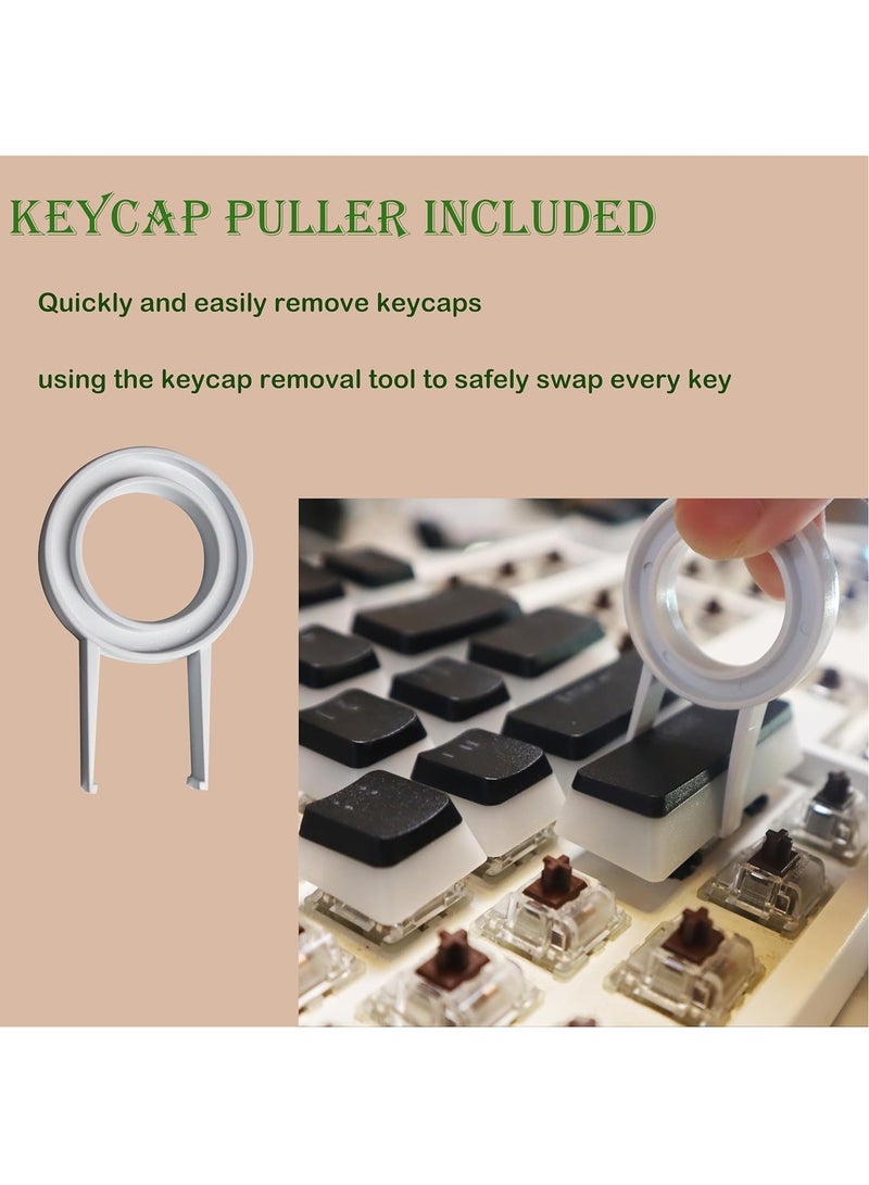 Matcha Bicolor Keycaps 123 Keys Custom Gaming Keycaps PBT Dye Sublimation XDA Profile ANSI US Layout for Cherry MX Switches 60 62 68 87 104 108 Mechanical Keyboard - Image 4