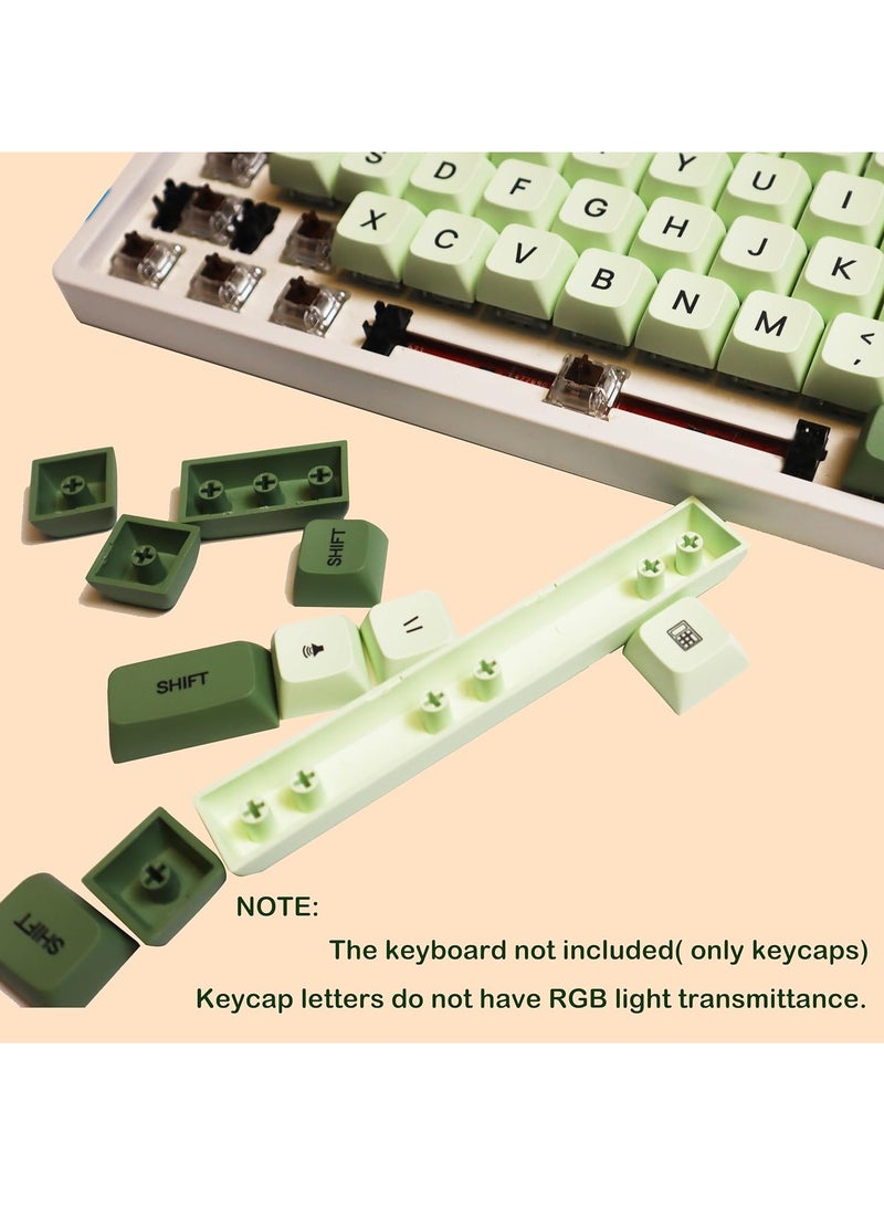Matcha Bicolor Keycaps 123 Keys Custom Gaming Keycaps PBT Dye Sublimation XDA Profile ANSI US Layout for Cherry MX Switches 60 62 68 87 104 108 Mechanical Keyboard - Image 3