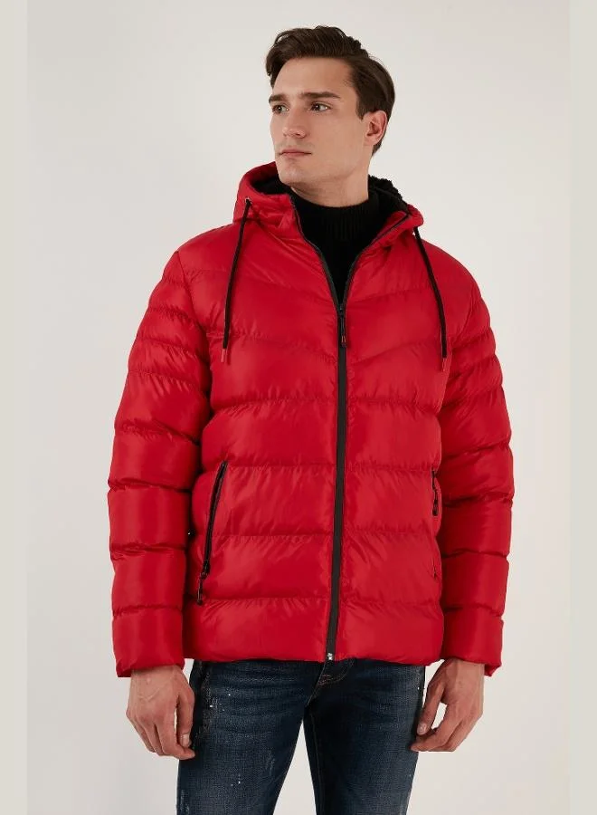 Buratti  Buratti Plush Lined Hooded Zippered Slim Fit Puffer Jacket Men's COAT 5762010 for Men | Best Price UAE
