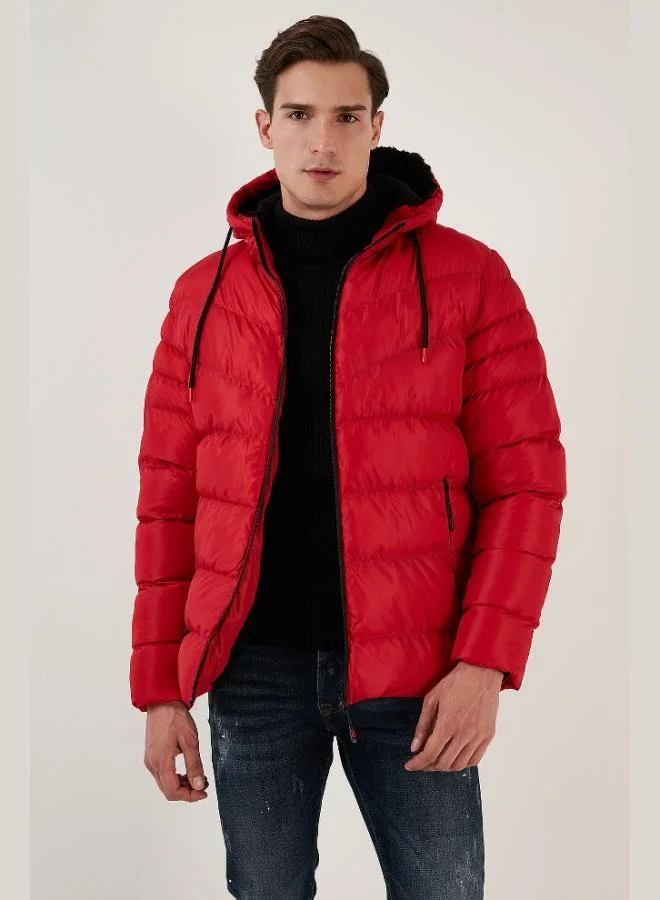 Buratti  Buratti Plush Lined Hooded Zippered Slim Fit Puffer Jacket Men's COAT 5762010 for Men | Best Price UAE