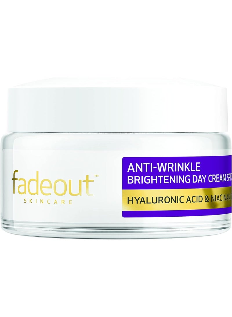 fadeout - Anti Wrinkle Brightening Day Cream With Spf25 With Hyaluronic Acid & Niacinamide 50ml - Image 1