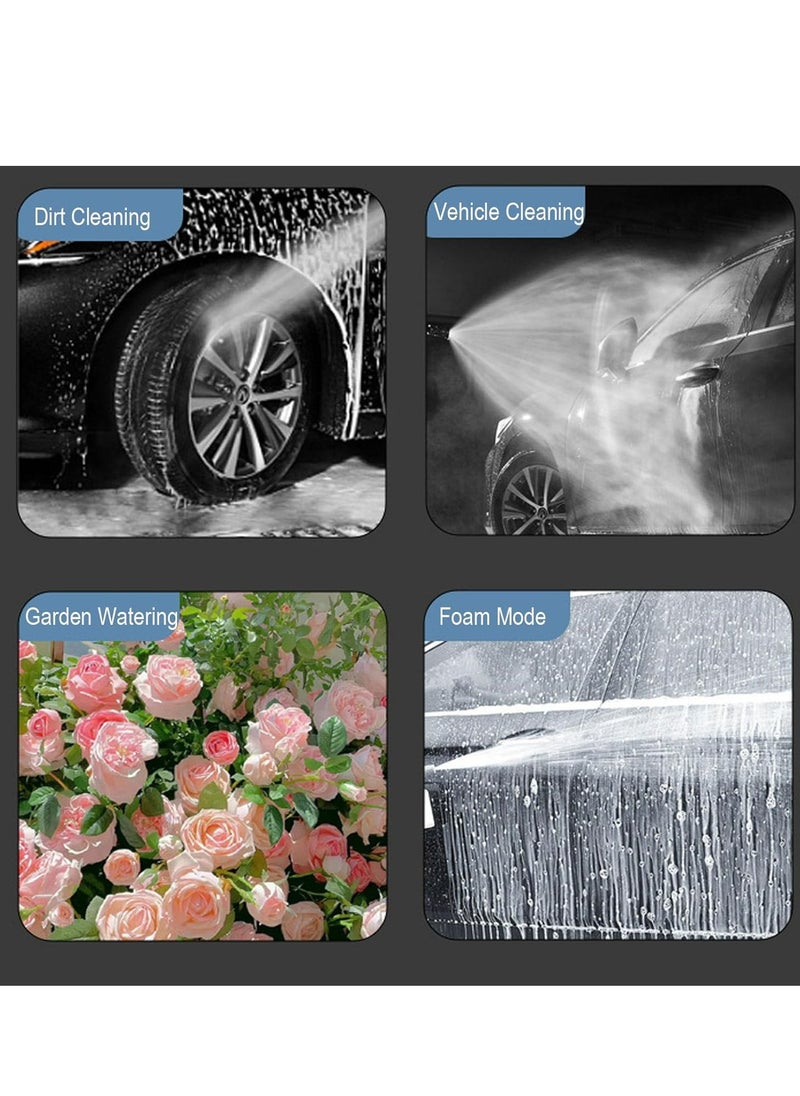 Generic Upgrade Car Washing Water Gun Garden Hose Nozzle Sprayer, Metal High Pressure Leak-proof Water Hose Nozzle with 3 Adjustable Spray Patterns for Garden Watering And Car Pet Washing  - Image 5