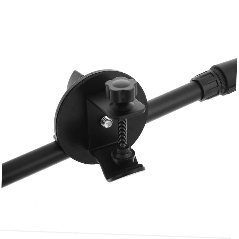 Adjustable Microphone Stand Clip Retractable Arm For Desk And Floor Use Black - Image 4