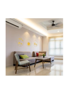 Excefore Gold Wall Decor, 3Pcs Gold Metal Wall Art Decor, Gold Ginkgo, Maple, Monstera Leaf Wall Decor for Bedroom, Easy Installation Great for Bedroom Hanging Parts, Hotel Wall Decoration  - Image 2