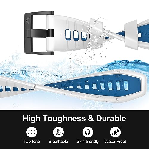 MYSNBKN Compatible with Fenix 7 Band,22mm Easy-fit Silicone Watch Strap Wristbands Replacement for Garmin Fenix 5/Fenix 5 Plus/Fenix 6/Fenix 6 Pro/Fenix 7 Pro/Forerunner 935/Forerunner945/Approach S60 - Image 3