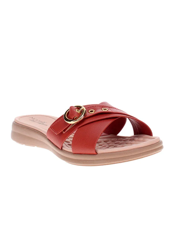 مودار Modare Ladies Flat Sandals Orange | Made In Brazil