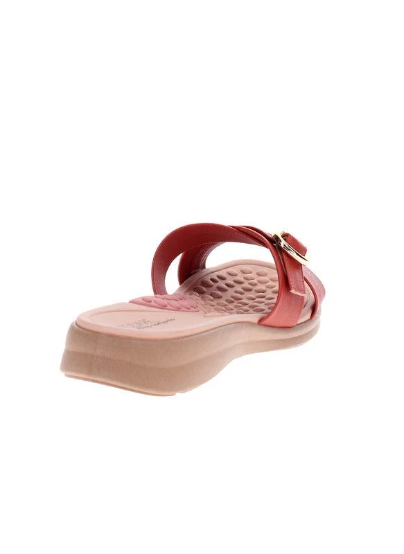 Modare Orange Flat Sandals for Women – Stylish Ladies Flat Sandals & Comfortable Flat Slippers for Women | Best Price UAE