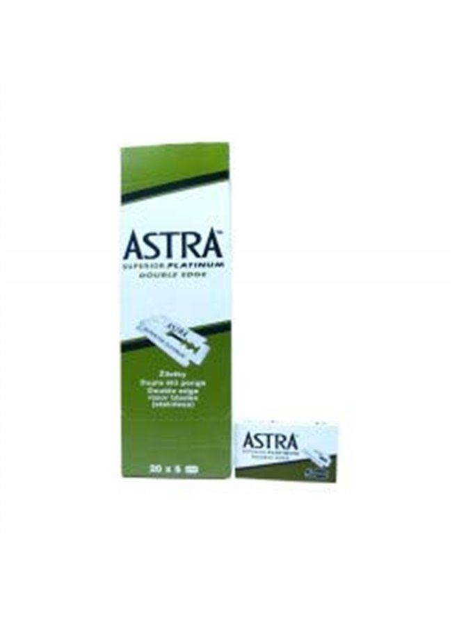 Astra Superior Platinum Double Edge Shaving Razor Blades 100 Pcs Barber Favored by Astra - Image 4