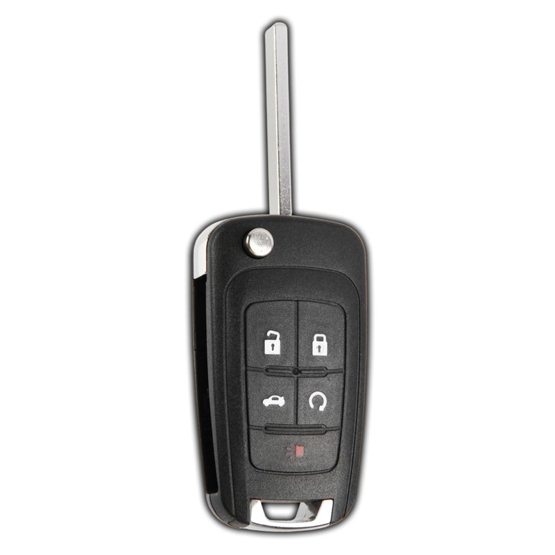 KeylessOption Key Fob Replacement for 2010 2011 2012 2013 2014 2015 2016 2017 2018 2019 Buick Encore Chevrolet Chevy Camaro Equinox Impala Malibu GMC Terrain Remote 5Button OHT01060512