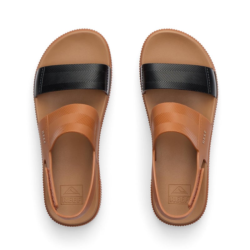 REEF Women's Water Vista Higher Platform Sandal, Water Friendly, Adjustable Strap, Black/Tan Duo, 10 - Image 5