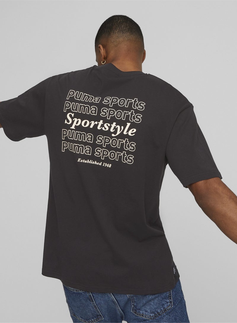 PUMA TEAM Mens Graphic Relaxed T-shirt  - Image 4