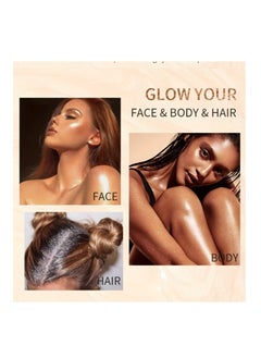 Ushas Glow Shimmer Spray - Shimmer Body Oil Liquid Easy to Push Away Natural Moisture Glitter Face Brightening Glow Pearl Highlighter Illuminator Shine Contouring Makeup for Face and Body #4  - Image 3
