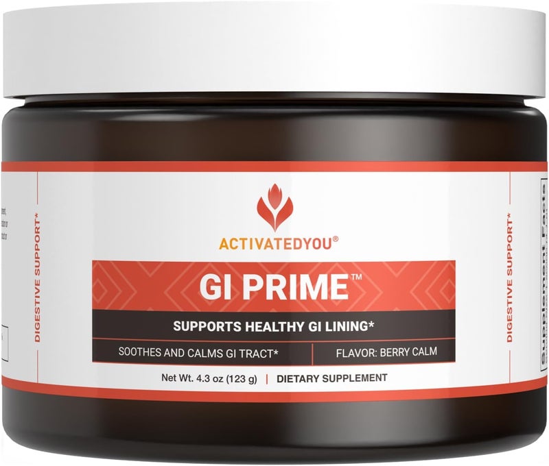 ACTIVATEDYOU GI Prime Digestive Health Drink to Support a Healthy GI Lining Improve Digestive Comfort and Energy  Berry Calm Flavor 30 Servings - Image 1